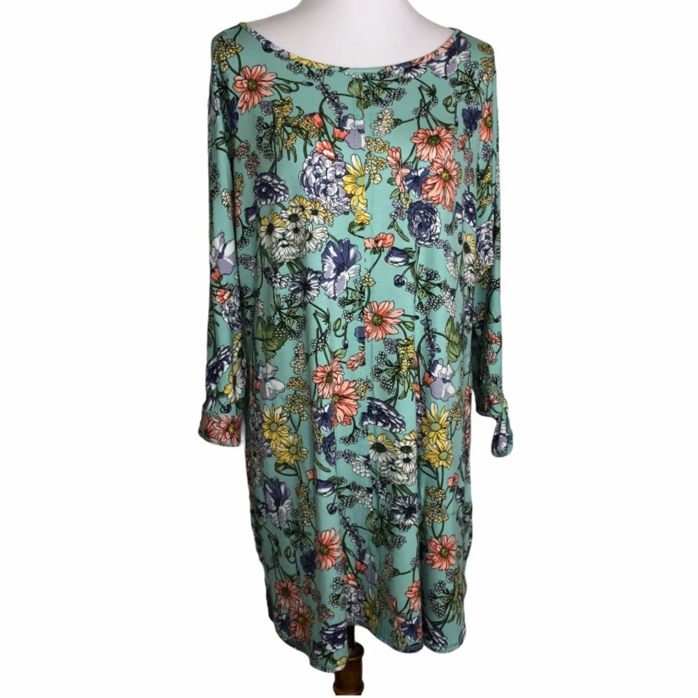NEW PURE Essence Floral Dress Pockets Sz. M